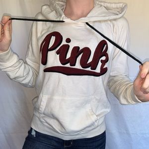 White PINK hoodie